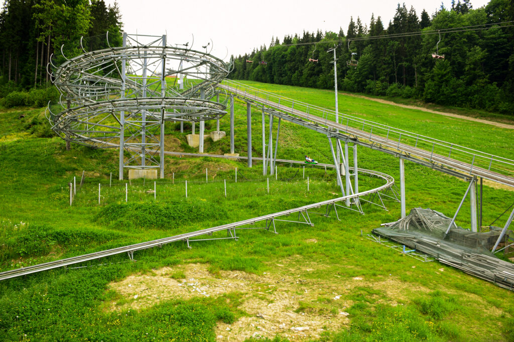 Eine Sommerrodelbahn